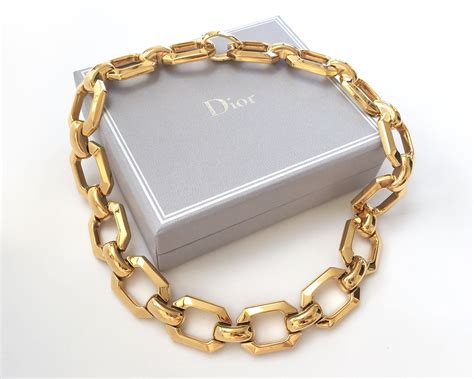 dior cuban link necklace|Dior necklace.